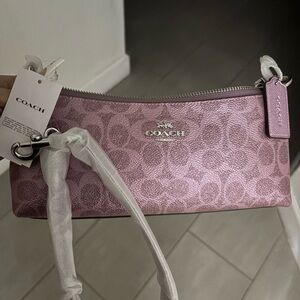 Coach Pink Metallic Charlotte Bag
